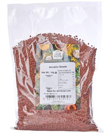 Old India Annatto Seeds 1kg 1 kg (Pack of 1)