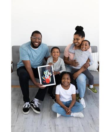 Pearhead Clear Family Hand Print Frame - DIY Keepsake Art Print | Perfect Gift for New & Expecting Parents | 4 Paint Colors Included | International Shipping - Buy Online on GoSupps.com