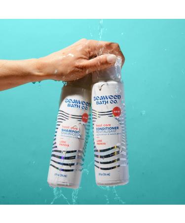 Seaweed Bath Co. Heat Care Shampoo - Lime Papaya Scent | 12 Oz | Sustainably Harvested | Repair Heat Damaged Hair - Buy Online on GoSupps.com