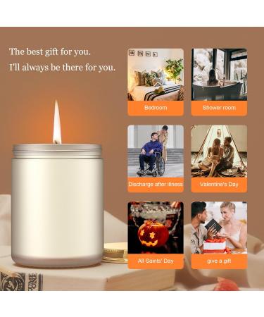 Buy Natural Soy Scented Candle - Strong Balsam & Vanilla Aromatherapy | Non-Toxic Jar Candles for Large Rooms | Perfect Birthday Gift for Mom & Dad - Buy Online on GoSupps.com