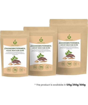 IDDA Herbal Poudre de Caroube E410 125g Graines de Caroube Poudre sans Gluten Viscosit 3000 CPS - Buy Online on GoSupps.com