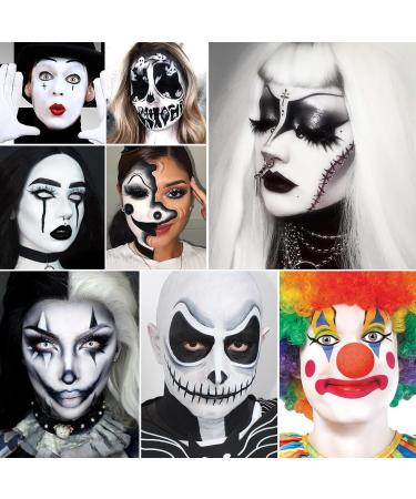  Afflano Afflano halloween makeup white 100g theatre makeup face white high pigmentation foundation for face gothic carnival stage skeleton zombie - Buy Online on GoSupps.com