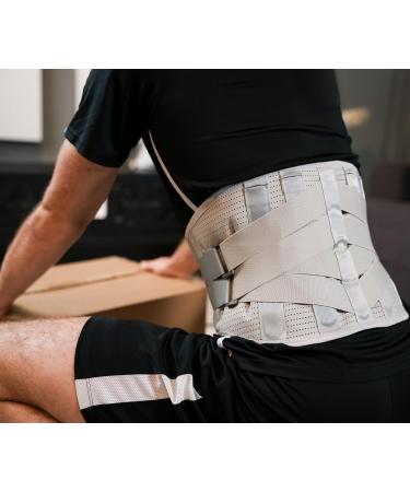 Vitalworxx Back Bandage - Support Belt for Back Pain Relief & Sciatica | XXL (Waist 110-125 cm) - International Shipping - Buy Online on GoSupps.com