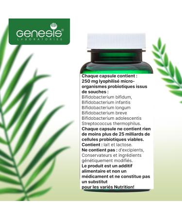 Buy Bacterial Culture Bifidus Capsules - GENESIS Bifidobacterium Complex BB - 90 Capsules | 250mg | International Shipping Available - Buy Online on GoSupps.com