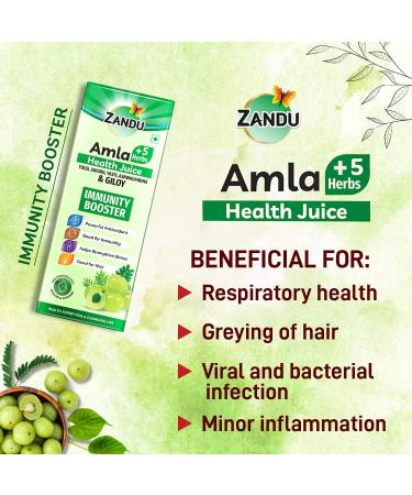 Amla + 5 herbs juice by Zandu - Buy Online on GoSupps.com