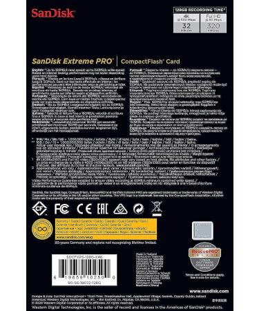 SanDisk Extreme PRO Compact Flash Memory Card 256GB - Up to 160MB/s Speed - UDMA 7 Compatible - Buy Online on GoSupps.com