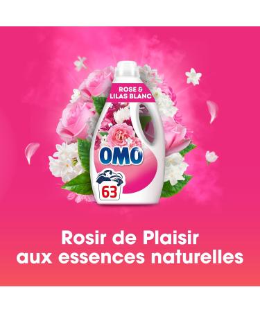 Omo Liquid Laundry Detergent Pink Lilac White 2.646L - 63 Washes - Buy Online on GoSupps.com