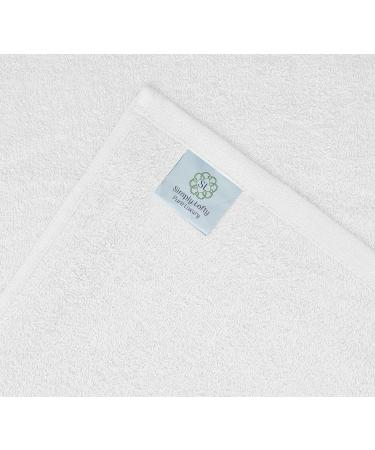 24 Pack SIMPLY LOFTY Salon Towels 16x26 Inch - 100% Ring Spun Cotton Hand Towels for Spa, Gym, Beauty Salon, and Home Hair Care - Highly Absorbent (White) - Buy Online on GoSupps.com