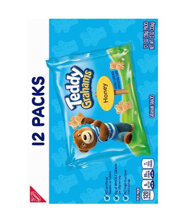 Teddy Grahams Honey Graham Snacks 12-Pack - 1 oz Snack Packs - Buy Online on GoSupps.com