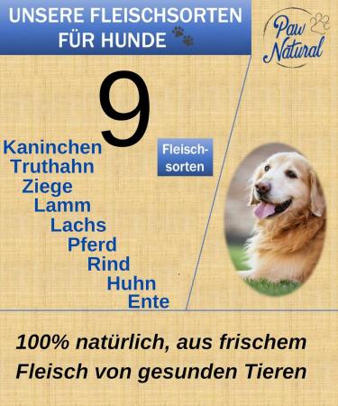 Paw Natural Hundenwurst Cutting Festival | 400g Gluten-Free Lamb Sausage | Healthy Fresh Meat | Grain-Free Dog Treats - Buy Online on GoSupps.com