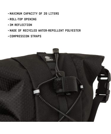 AGU Seat-Pack Saddlebag - 10L Water-Repellent Bike Bag for Bike Packing | Reflective Easy Assembly Eco-Friendly Black Design - Buy Online on GoSupps.com