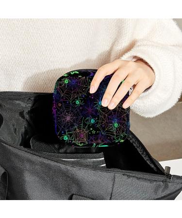 Sanitary Napkin Storage Bag | Halloween Pattern Period Pouch for Women & Teen Girls | Menstrual Cup & Nursing Pad Holder (Multicolor) - Buy Online on GoSupps.com