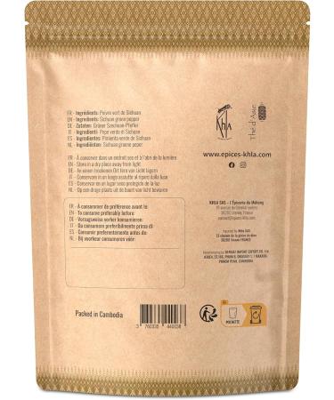 Khla - Whole Green Sichuan Pepper - 100g Grain Pepper Bag - Fine Food Ingredient Cuisine - Green Sichuan Berries - Direct Pro - Buy Online on GoSupps.com