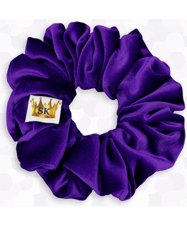 Velvet Scrunchie King Size Purple XXL - Oversized Plush Ponytail Holder - Made in the USA - Buy Online on GoSupps.com