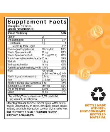 Voost Women's Multivitamin Gummies - Tropical Fruit Flavored 90ct | Vitamin A, B, C, D & Folic Acid | Daily Health Support for Women - Buy Online on GoSupps.com