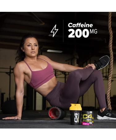 C4 Extreme Pre Workout Powder Icy Blue Razz - Energy Supplement for Men & Women - 200mg Caffeine, Beta Alanine, Creatine - 60 Servings - Buy Online on GoSupps.com