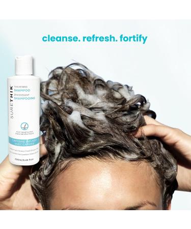 SURETHIK Hair Thickening Shampoo - Caffeine & Nourishing Oils - Sulfate Paraben & Silicone Free - Ideal for Healthy Hair (250ml - Buy Online on GoSupps.com