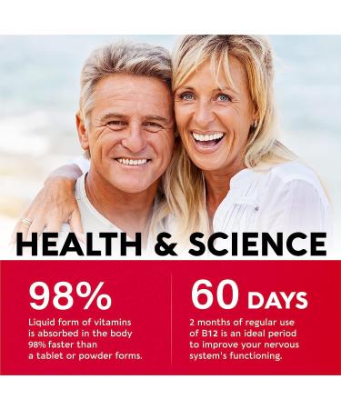 Nutraharmmony Vitamin B12 Liquid 5000mcg - Vegan Methylcobalamin Drops for Energy, Focus & Mood - Made in USA - 2oz Bottle - Buy Online on GoSupps.com