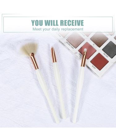 VOCOSTE 3pcs Makeup Brush Set - Face Concealer Eyeshadow Smudger & Highlighter Brushes | Premium Quality with Wooden Handles - Perfect for Flawless Makeup Application - Buy Online on GoSupps.com