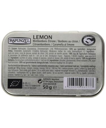 Buy Rapunzel Organic Lemon Mints - Pack of 2 (100g) | International Shipping Available - Buy Online on GoSupps.com