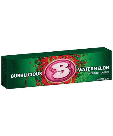 Bubblicious Watermelon Gum  18 Packs of 5 Pieces (90 Total Pieces) - Buy Online on GoSupps.com
