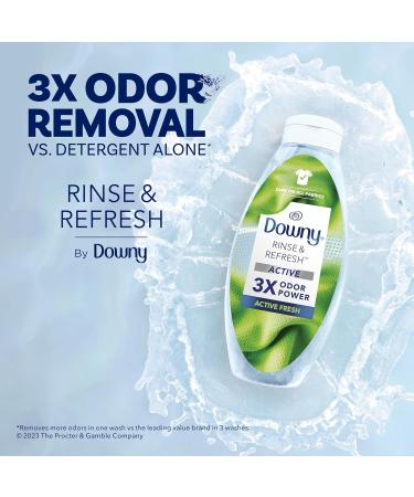 Downy Rinse & Refresh Laundry Odour Remover and Fabric Softener Active Fresh Safe On All Fabrics HE Compatible 1.43L - Buy Online on GoSupps.com