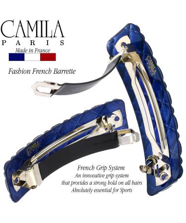 Camila Paris CP3250 Blue Shell French Hair Barrette Clip for Girls - Strong Hold Grip Hair Accessory Made in France - Buy Online on GoSupps.com