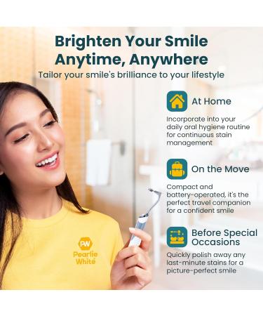 Buy Pearlie White Lighted Tooth Stain Eraser | Effective Whitening Solution Fast International Shipping - Buy Online on GoSupps.com