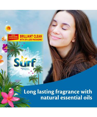 Surf Coconut Bliss Laundry Powder 2.25 kg - Gentle Coconut Scent - 1 Pack - Buy Online on GoSupps.com