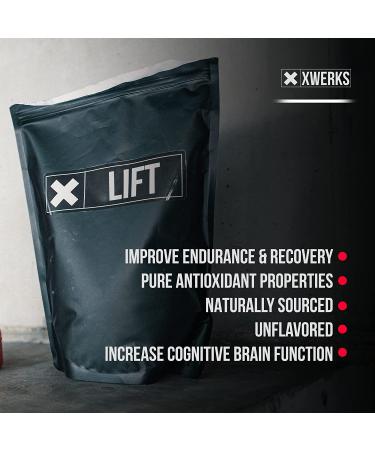 Xwerks Lift Pure Creatine Monohydrate Powder - 80 Servings, 5000mg Micronized Formula for Power, Strength & Muscle Growth - Natural & Unflavored - Buy Online on GoSupps.com