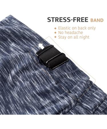 Silk Satin Sleep Cap Bonnet for Natural Curly Hair | Adjustable Night Cap - HEATHER BLUE - Buy Online on GoSupps.com