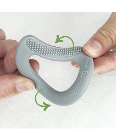 Buy Green Sprouts Silicone Teething Rings - Pack of 3 (Pink/Gray/White) | International Shipping Available - Buy Online on GoSupps.com