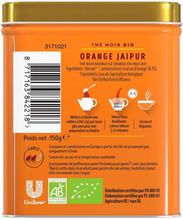 Lipton Black Tea Orange Jaipur Organic Flavored Black Tea Bulk Orange Taste Vitality Rainforest Alliance Certified 150 - Buy Online on GoSupps.com