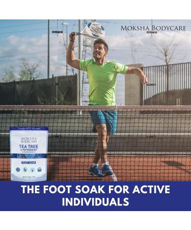 Tea Tree Oil & Dead Sea Salt Foot Soak - Made in UK - Treats Nail Fungus & Athlete's Foot - Exfoliating Spa Bath for Hard Skin - Antifungal Feet Soak - 500g - Buy Online on GoSupps.com