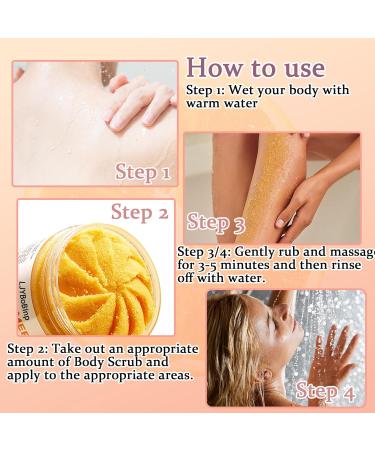 Turmeric Body Scrub - Deep Cleansing Exfoliator for All Skin Types | Handmade Moisturizing Scrub - Buy Online on GoSupps.com