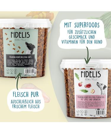 Training Bones for Rabbits with Apple & Kale - 1kg Bucket | Premium Pet Treats for Healthy Pets - Buy Online on GoSupps.com