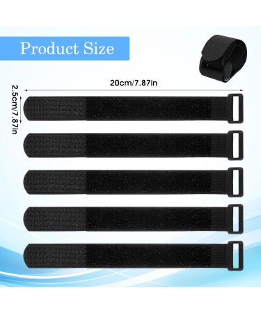 Molain Adjustable Fishing Rod Straps - 20 Pack Velcro with Buckle for Fishing Rods Badminton Rackets Golf Clubs - Durable Black 20x2.5cm - Buy Online on GoSupps.com