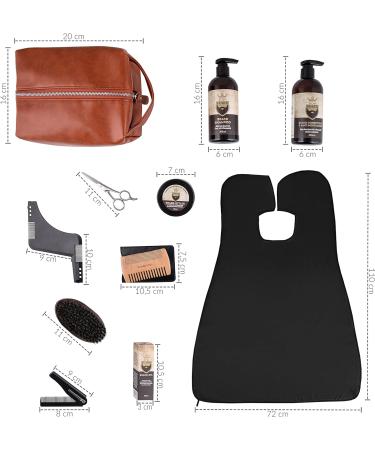 Ultimate Bart Care Set for Men | Beard Growth Kit with Oil Balm & Shampoo - 300ml - Buy Online on GoSupps.com