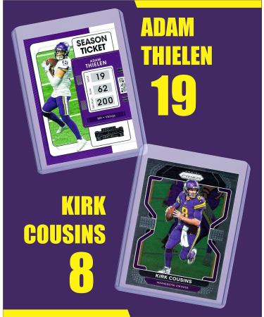Minnesota Vikings Cards: Adam Thielen  Kirk Cousins  Dalvin Cook  Eric Kendricks  Justin Jefferson  Adrian Peterson  Cris Carter ASSORTED Football Stars & Legends Trading Card & Wristbands Bundle - Buy Online on GoSupps.com