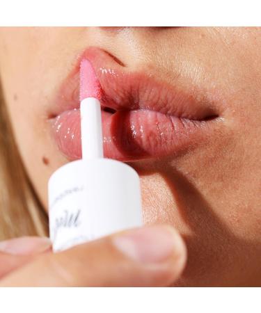 M LI Organic Lip Oil with Hyaluronic Acid | Non-Sticky Natural Lip Gloss for Moisturizing & Revitalizing | Clear Raspberry Flavor - Buy Online on GoSupps.com