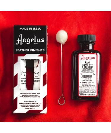 Angelus Black Suede Leather Dye 3oz for Shoes, Boots, Bags, Crafts, Furniture - Nubuck & More - Buy Online on GoSupps.com