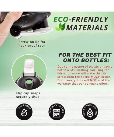 2021 Upgraded Shaker Bottle Lid Cap - Premium Leak Proof Design, Fits Rounded & Flat Base Bottles - Buy Online on GoSupps.com
