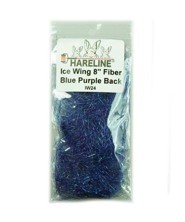 Hareline Ice Wing Fiber Blue Purple Back