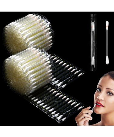 200 Pcs Vitamin E Lip Oil Disposable Cotton Swabs Vitamin E Stick Oil Applicators Anti Dry Moisture Cotton Swabs for Protect Lip Use Before Teeth Whitening