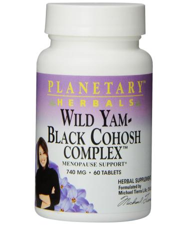 Planetary Herbals Wild Yam-Black Cohosh Complex Tablets, 60 Count