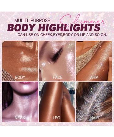 Body Shimmer Powder Multiple Uses Allows Effortless Application 7g Highlighter Powder Spray Shiny Glitter Spray Gentle and Secure - Buy Online on GoSupps.com