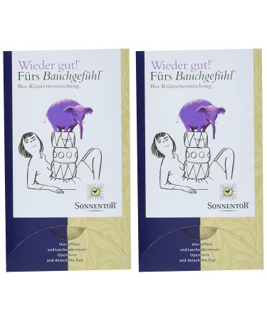 Sonnentor Organic Tea for Gut Health - 2 x 27g Double Chamber Bags | Feel Good Again! - Buy Online on GoSupps.com