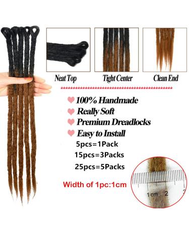 60.96cm Synthetic Hair Braids Extensions - 15pcs Hip-Hop Reggae Dreadlock Crochet Hair in Black Dark Gray & Silver Gray - Buy Online on GoSupps.com