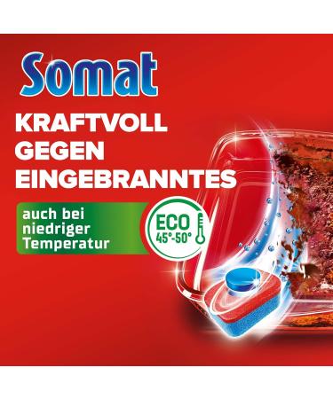 Buy Somat Gold Dishwasher Tabs (80 Tabs) - Powerful Flushing Tabs for Sparkling Clean Dishes at Low Temperatures | International Shipping Available - Buy Online on GoSupps.com