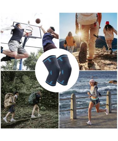 Adjustable Knee Wrap Compression Sleeve | Non-Slip Knee Support for Runners Basketball & Volleyball | XL Knee Braces for Men & Women - Buy Online on GoSupps.com